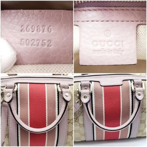 Gucci Canvas Small Vintage Boston Hand Bag 535-081825 - Picture 13 of 14